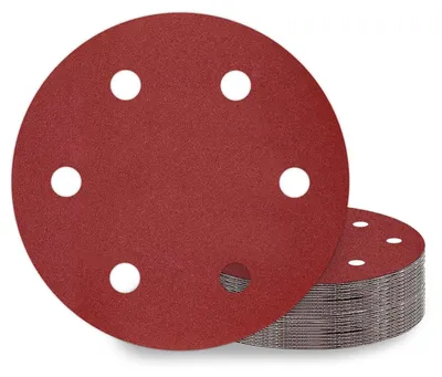 Produktbild von Schleifpapier 225mm Klett 25 Stück 6 Loch Körnung P180 für Trockenbauschleifer