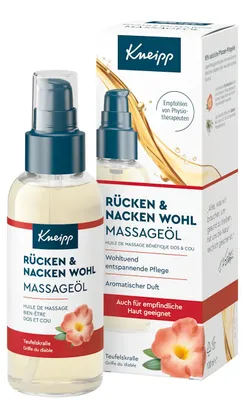Produktbild von Kneipp Massageöl Rücken & Nacken Wohl 100 ml
