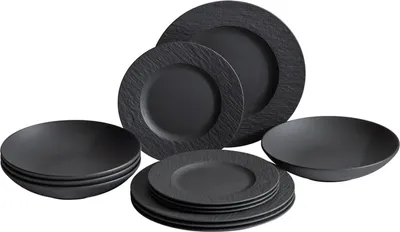 Obrázek produktu pro Villeroy & Boch Manufacture Rock Tafelservice 12-teilig