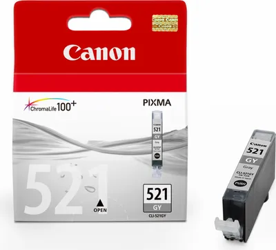 Obrázek produktu pro Canon CLI-521 GY, Šedá, Inkoust na pigmentové bázi, 1 kusů