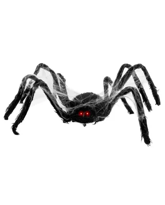 Produktbild von Schwarze sich bewegende Spinne mit Licht & Ton 99cm Ø