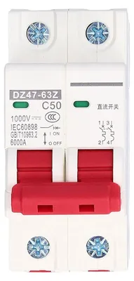 Immagine prodotto di Interruttore automatico miniaturale CC, 50A, 1000V, montaggio su guida DIN