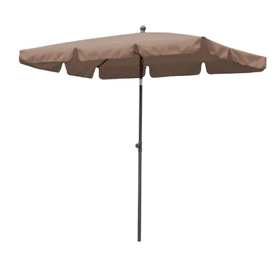 Produktbild von Balkon Sonnenschirm 200x125cm Balkonschirm Rechteckig Knickbar Taupe Gartenschirm UV 50