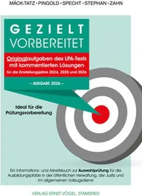 Produktbild von Gezielt vorbereitet Originalaufgaben des LPA-Tests mit kommentierten Lösungen. Ideal für die Prüfungsvorbereitung. -Ausgabe 2026