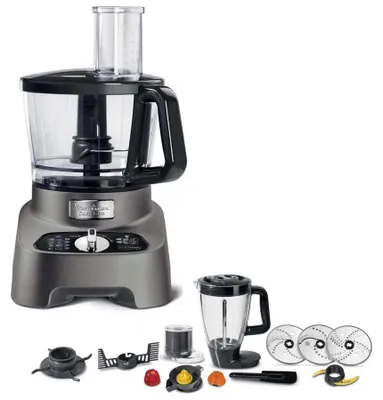 Image de Robot multifonction 2l 1000w gris - Moulinex - FP825E10 - double force