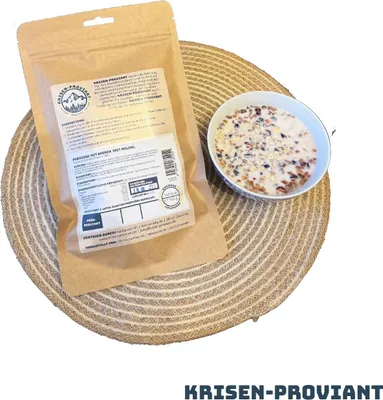 Produktbild von Krisen-Proviant - Porridge mit Beeren inkl. Milch Notvorrat/Notration 5 J. MHD