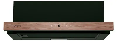 Zdjęcie produktu dla Maska kuchenna podblatowa Klarstein ZenFusion, 60 cm z wyciągiem teleskopowym, przepływ powietrza 400 m³/h, klasa efektywności energetycznej A, sterowanie dotykowe, oświetlenie LED, czarna