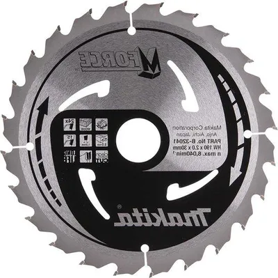 Image de Lame de scie circulaire 190 x 30 mm, 24 dents, pour le bois - Makforce TCT