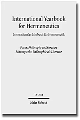 Immagine prodotto di International Yearbook for Hermeneutics / Internationales Jahrbuch für Hermeneutik