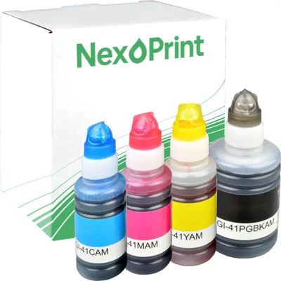 Produktbild von Druckerpatrone kompatibel zu Canon GI-41 mehrfarbig Pixma G 3470 G 3460 G 3430 purple G 3430 pink G 3430