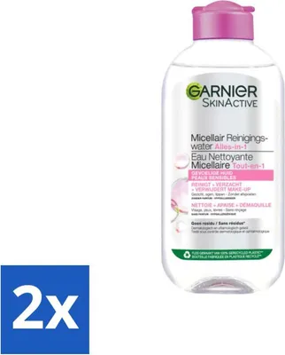 Produktbild von Garnier - SkinActive - Mizellenwasser - Empfindliche Haut - Gesichtsreinigung - 200 ml - Vorteilspack - 2 Stücke