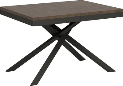 Immagine prodotto di ITYHOME - Tavolo allungabile 120/224x90 cm Karida Evolution noce telaio e gambe antracite