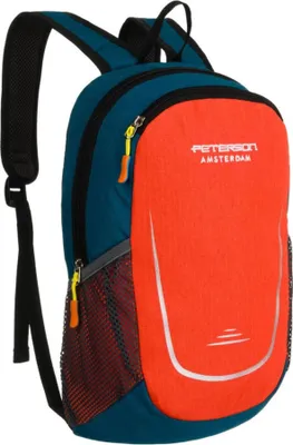 Obrázek produktu pro Peterson turistický batoh z tkaniny modro-oranžový 37x23x11 cm