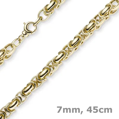 7mm-runde-Königskette-aus-585-Gelbgold-45cm
