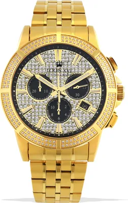 Produktbild von Louis XVI LXVI1037 Majeste Iced Out Chronograph Herrenuhr 43mm 5ATM