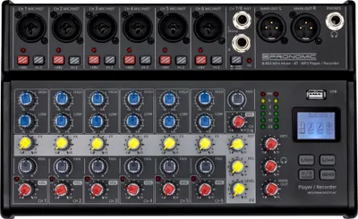 Obrázek produktu pro Pronomic B-803 mini mixpult s Bluetooth s USB rekordérem