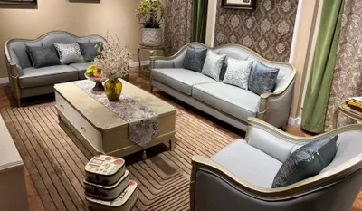 Produktbild von Sofagarnitur 3+2+1 Sitz Set Design Couch Sofa Polster Couchen Hotel Einrichtung