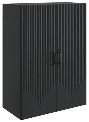 Image de Armoire murale vidaXL, noire, 66 x 34,5 x 90 cm, aggloméré