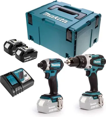 Produktbild von Pack 2 Werkzeuge 18V LXT (2x5,0 Ah) (DHP458Z + DTD154Z) - MAKITA DLXCBO021