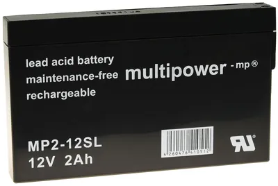 Image de Powery Batterie au plomb (multipower ) MP2-12SL 12V