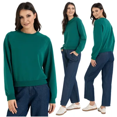 Zdjęcie produktu dla Bluza damska Moraj – turkusowa, rozmiar XXL, wygodna