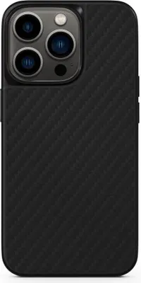 Zdjęcie produktu dla Epico Hybrid Carbon Cover dla iPhone'a 14 z uchwytem MagSafe - czarny
