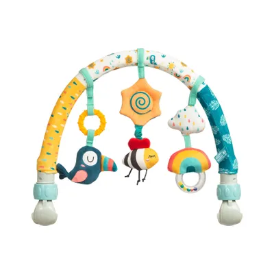 Produktbild von SENSILLO - Bogen Kinderwagen Spielzeug, Spielbogen, Kinderwagenkette Spielzeug, Regenbogen