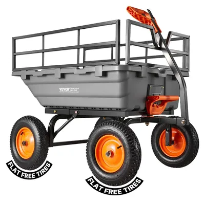 Zdjęcie produktu dla Wózek Ogrodowy Vevor 680 Kg Z Funkcją Wywrotu I Antypoślizgowym Uchwytem