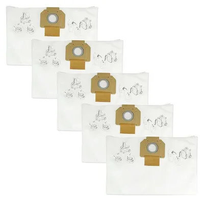 Image de Lot de 5 sacs filtrant en tissu pour MAKITA VC4210L/M