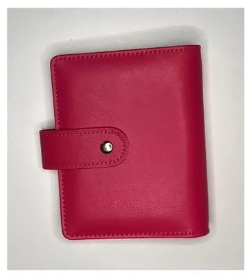 Produktbild von Budgetordner A7, Set mit Binder, 12 Budgetblättern, 8 Reißverschlussumschlägen und Aufklebern, Budgetplaner für Finanzen und Geldsparen (rosa)