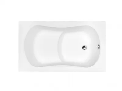 Produktbild von Aqua For You | Besco Aria Badewanne - 120x70cm - Mit Sitzfläche - Inkl. Ständer Und Siphon - Rechteckig