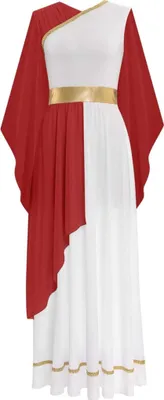 A full-body studio shot of a costume.