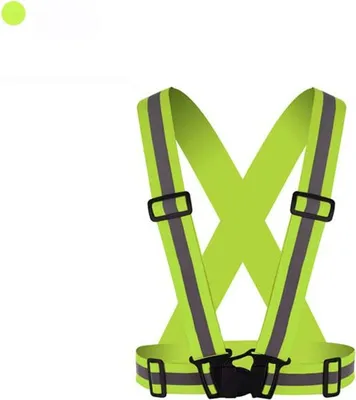 Produktbild von Warnweste Motorrad Reflektor Sicherheitsweste Unfallweste Sport Leuchtweste Neon