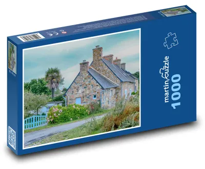 Zdjęcie produktu dla Puzzle 1000 Kamienny dom na wsi - martinpuzzle