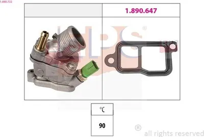 Produktbild von EPS Thermostat Kühlmittel 90°C für VOLVO V70 II (285) V50 (545) XC90 I (275) S60 I (384) C30 (533)