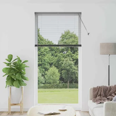 Obrázek produktu pro Žaluziové rolety Tmavě šedá 220 x 100 cm Hliník
