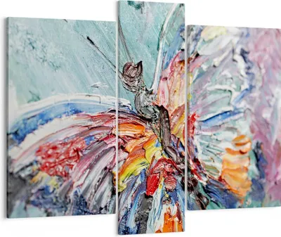 Produktbild von Bild auf Leinwand - Leinwandbild - Vogel Natur Farbe - 95x80cm - Wand Bild - Wanddeko - Wandbilder - Leinwanddruck - Bilder - Kunstdruck - Wanddekoration - Leinwand bilder - Wandkunst - CB95x80-3594