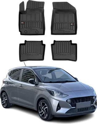 Immagine prodotto di 2019-2025 Hyundai i10 tappetini TPE nero 4 pezzi