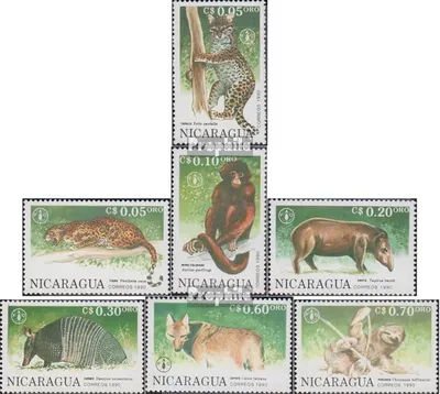 Produktbild von Briefmarken Nicaragua 1990 Mi 3030-3036 (kompl.Ausg.) postfrisch Tiere
