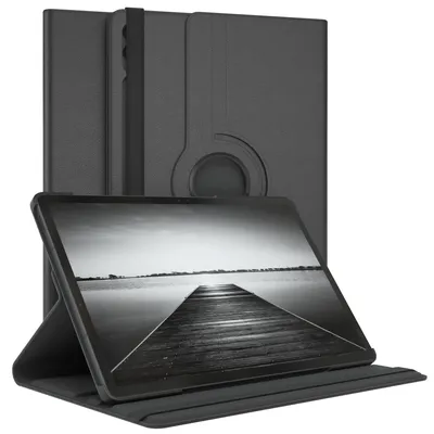 Produktbild von EAZY CASE - Tablet Hülle fürSamsung Galaxy Tab S9 FE Plus Schutzhülle, Tablet Case 360° drehbar in Schwarz