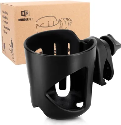 Produktbild von Kinderwagen Getränkehalter für Tassen, Becher, Flaschen - 360° drehbar und universal einsetzbar