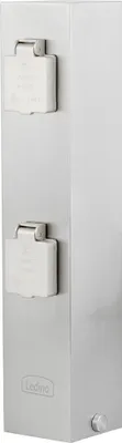 Immagine prodotto di Presa quadrupla in acciaio inossidabile, altezza 39 cm, CONNECT V2