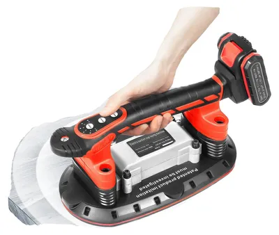 Image de Outil vibrant pour carrelage, 6 vitesses, alimentation 21 V, double batterie 2000 mAh, capacité de charge de 80 kg, vibration de 3 000 à 13 000 tr/min