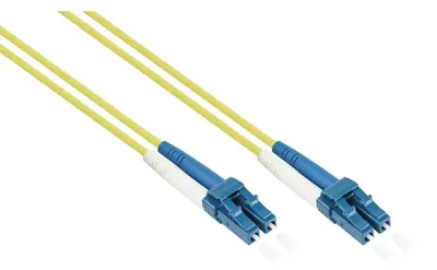 Immagine prodotto di Cavo patch duplex OS2 in fibra ottica LC/LC, 8 metri, giallo, singlemode, senza alogeni
