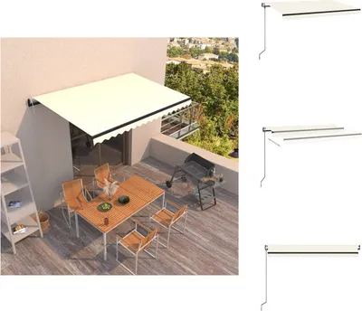 Obrázek produktu pro markýza vidaXL Automatic Retractable 450x350 cm Cream - Markýzy