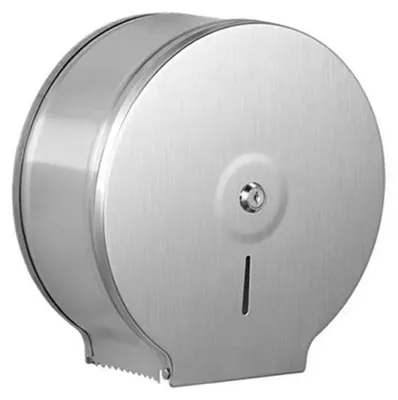 Edelstahl-Toiletpapierspender, Wandmontage, silber, 22,5 cm Rolle