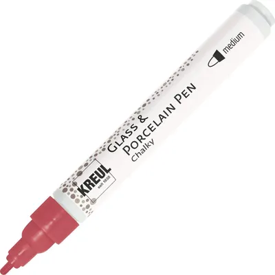 Produktbild von KREUL Glass & Porcelain Pen Chalky Cozy Red