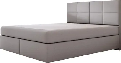 Produktbild von TRADA Mallorca Boxspringbett 160x200 Grau Pocket Matratze 9-Zonen Schwebebett