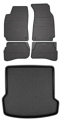 Obrázek produktu pro Gumové autokoberce SolidPRO + vana kufru pro: Volkswagen Passat B5 1996-2001 kombi 5 ks