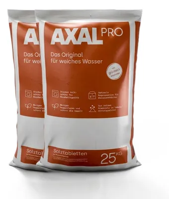 Produktbild von AXAL PRO Salztabletten 2x 25 kg – Hochreines Siede- & Regeneriersalz